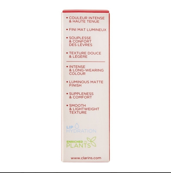 NIB 738V Clarins Joli Rouge Velvet Longwear Matte Lipstick 0.1OZ Royal Plum - Picture 3 of 6